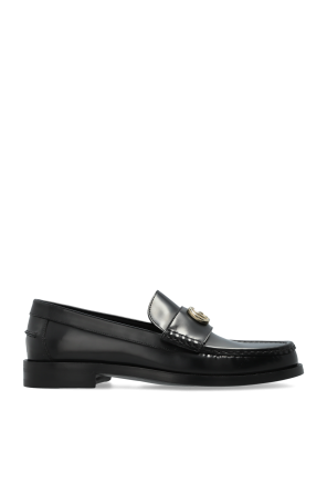 CoachコーチJocelyn Crinkle Leather Logo Loafersローファー Amazon.com | COACH Women's Jolene Loafer, Anthracite, 5